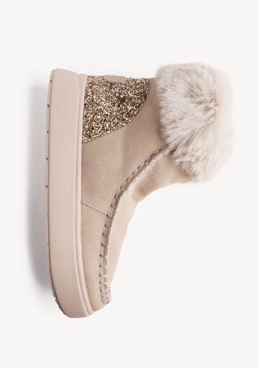 Gioseppo Mou Alpena in tessuto e pelliccia