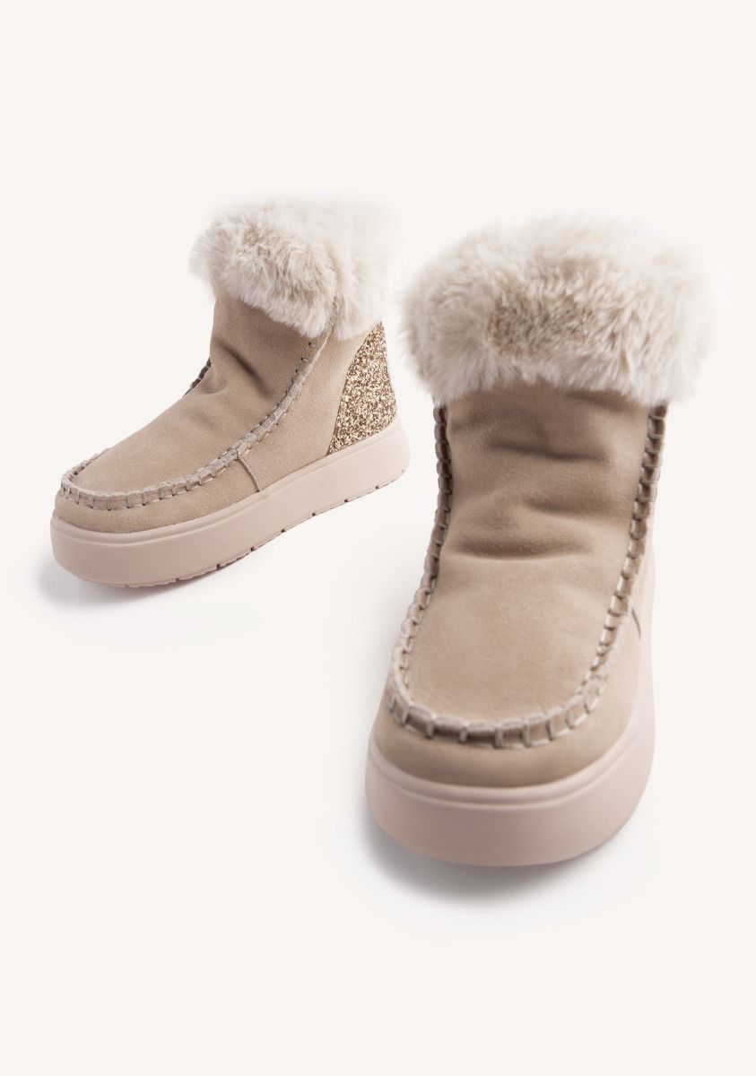 Gioseppo Mou Alpena in tessuto e pelliccia