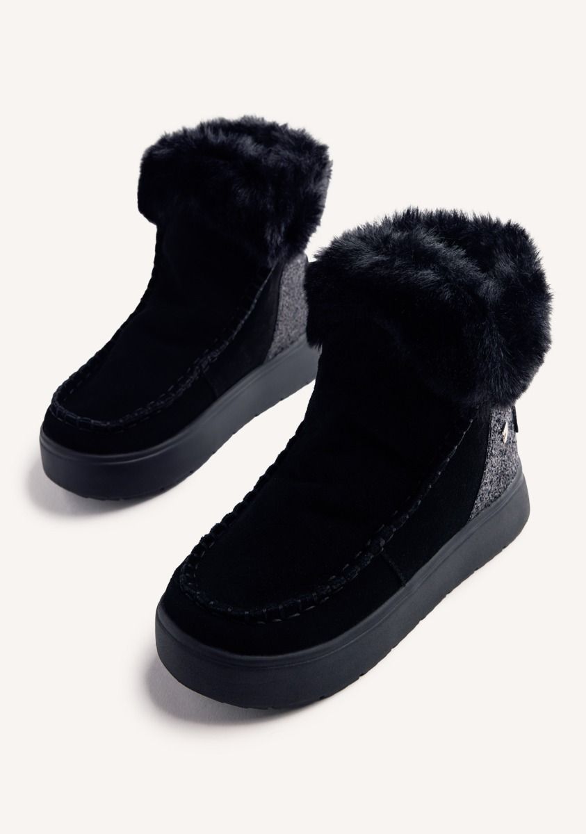 Gioseppo Mou Alpena in tessuto e pelliccia