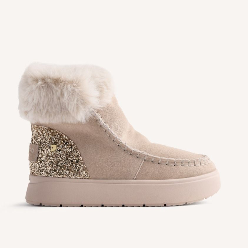 Gioseppo Mou Alpena in tessuto e pelliccia