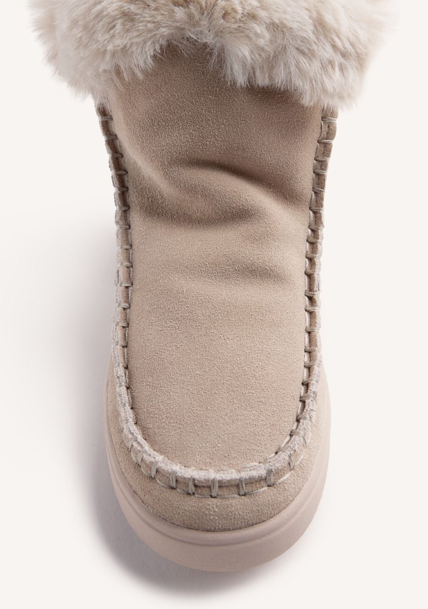 Gioseppo Mou Alpena in tessuto e pelliccia