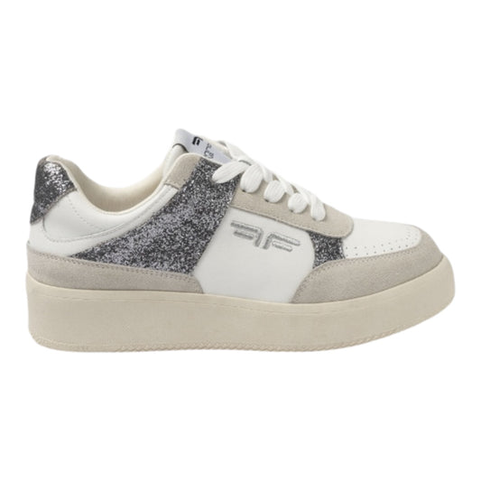 SNEAKERS FORNARINA GLAM WHITE ARGENTO