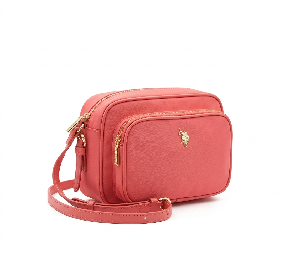 Borsa U.S. Polo Assn a tracolla corallo