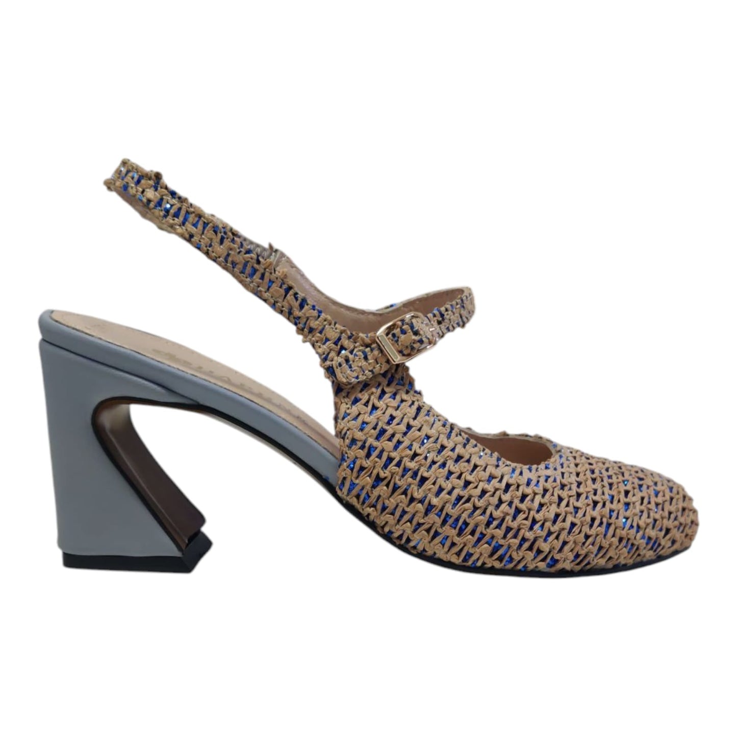 Scarpe in pelle e rafia Lolita