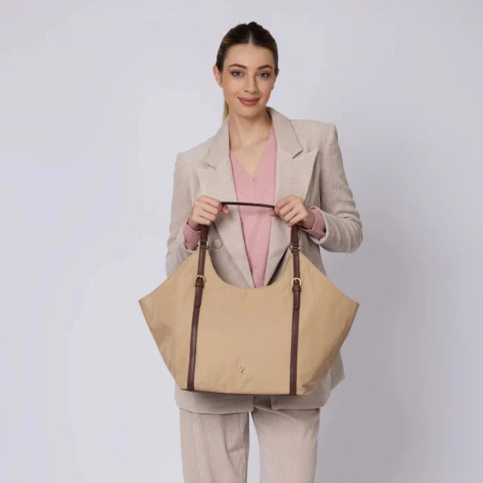 Borsa Houston in tessuto