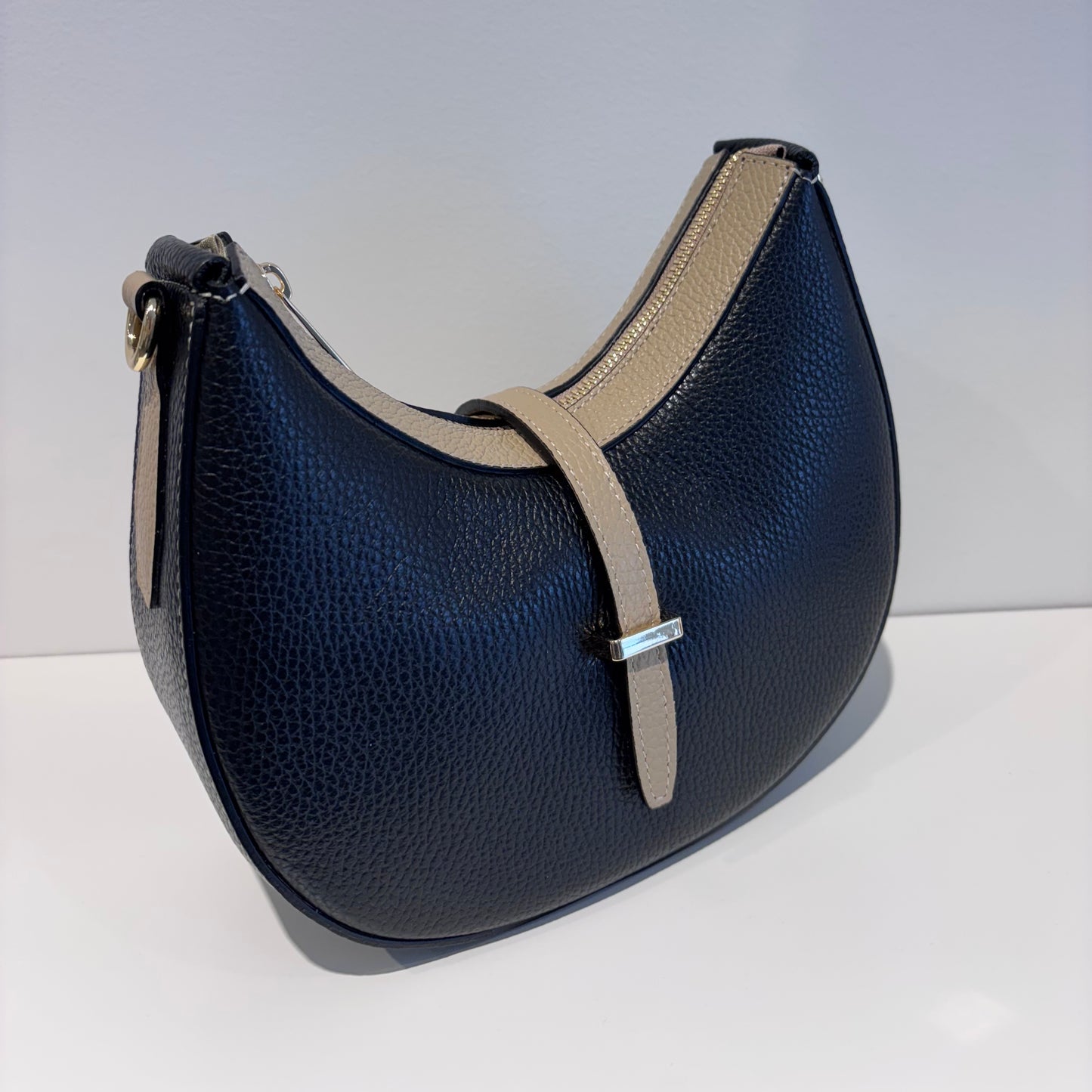 Borsa IRIS a tracolla in pelle bicolor