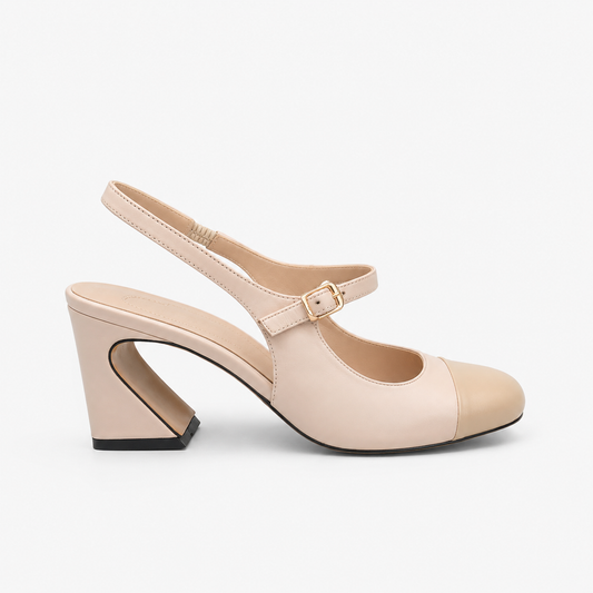 Scarpa in pelle modello charleston nude