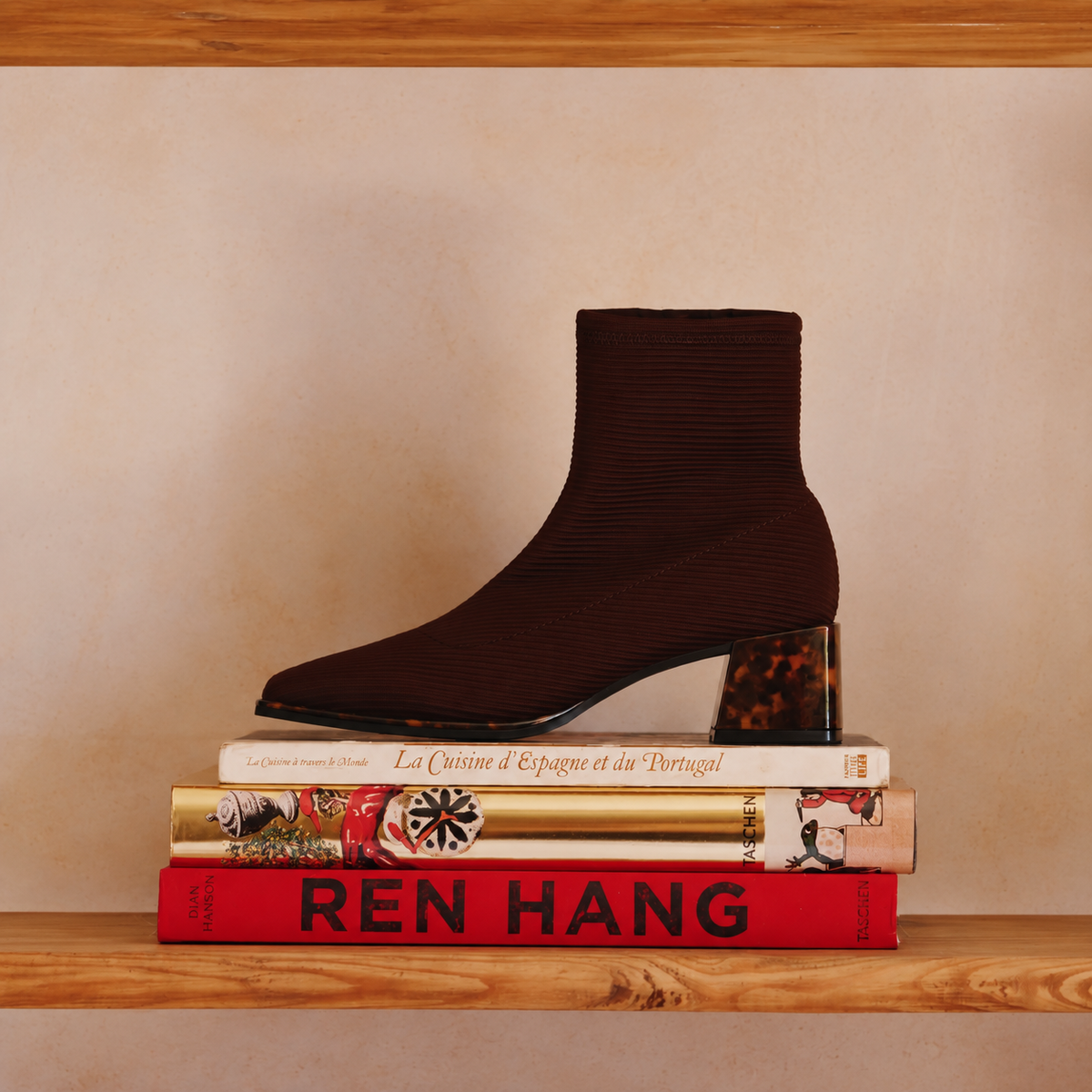 Stivaletto elastico brown