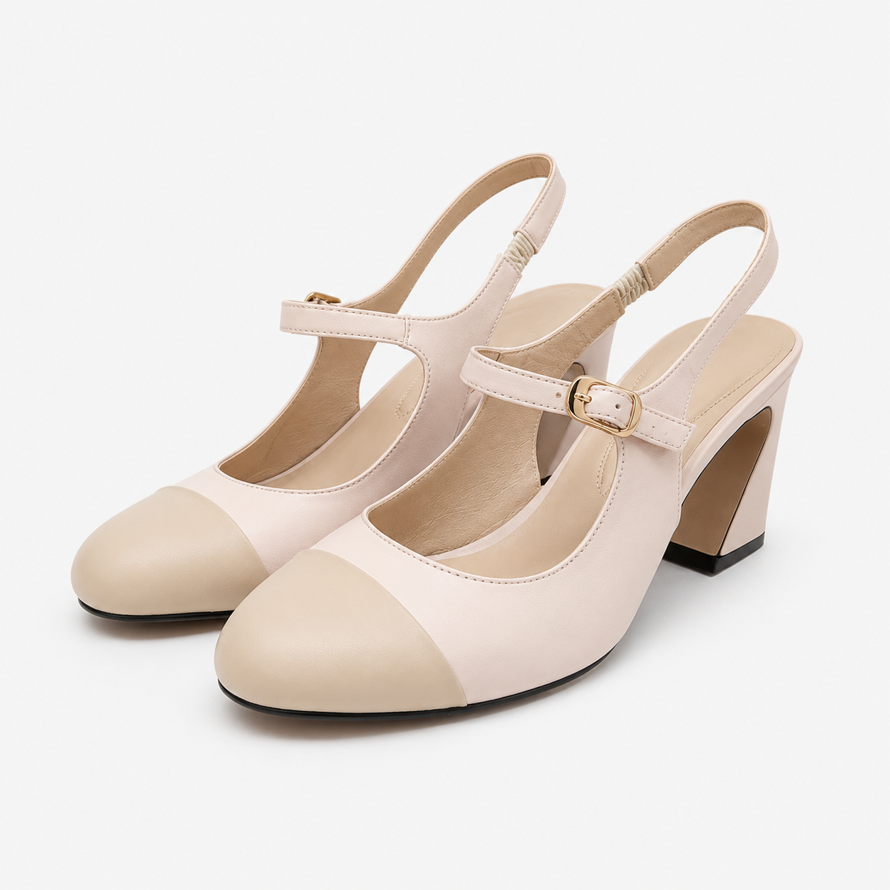 Scarpa in pelle modello charleston nude