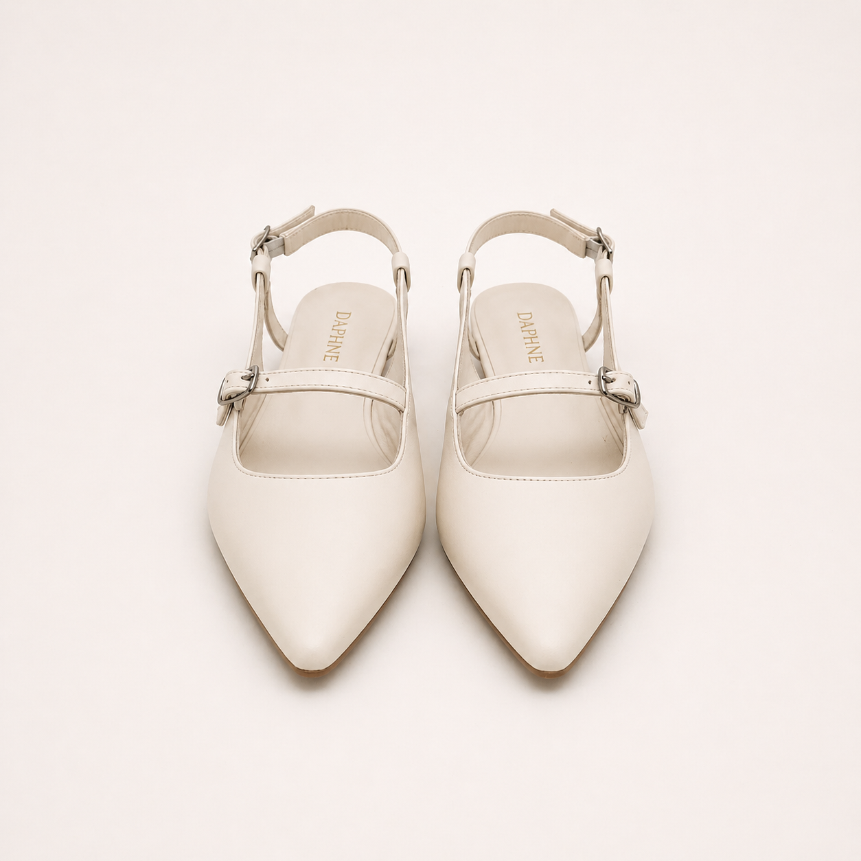 Slingback a punta con cinturini