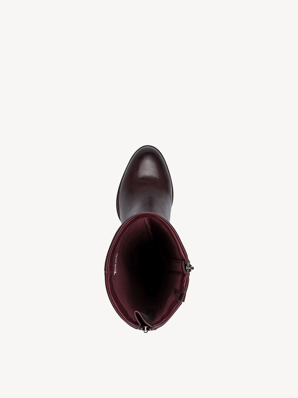 Stivale con tacco burgundy