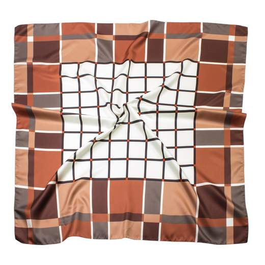 Foulard stampa quadri - Bissoli