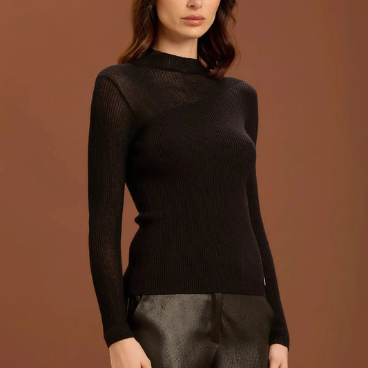 Maglia con trasparenze