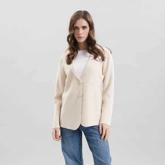 Giacca in maglia - Naturale