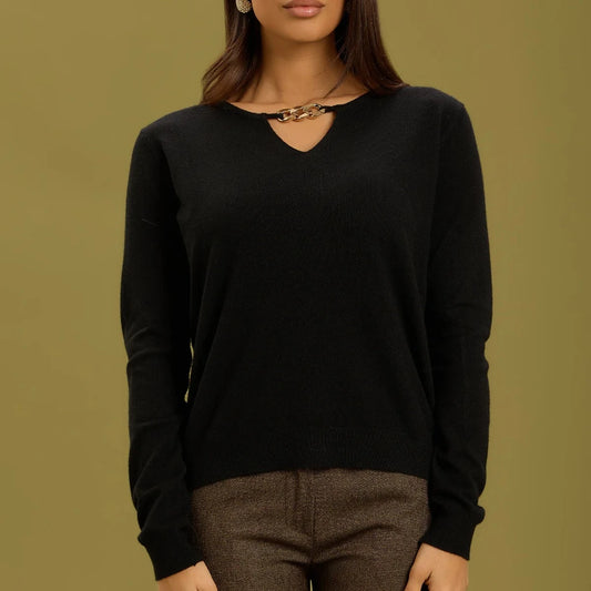 Girocollo con dettaglio catena