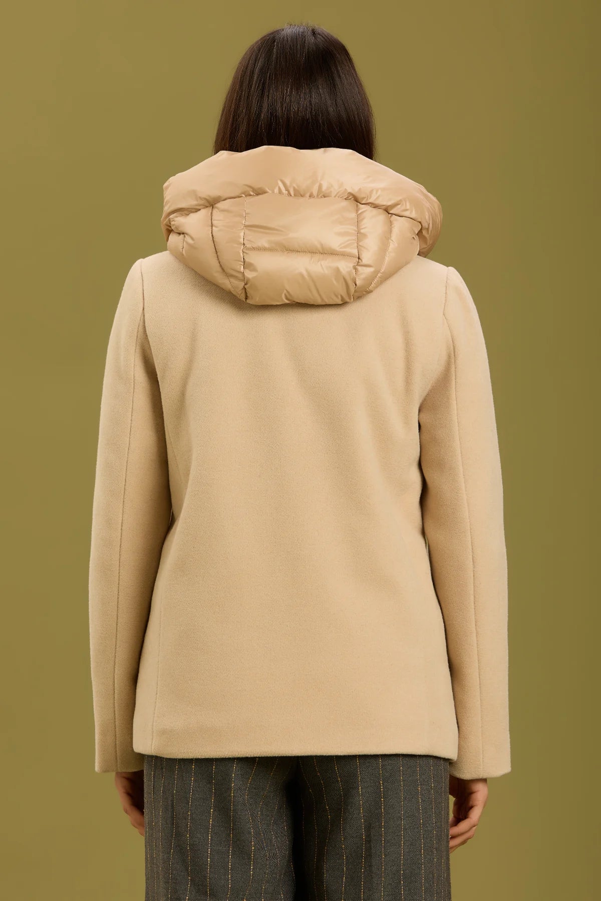 Cappotto con pettorina - Beige