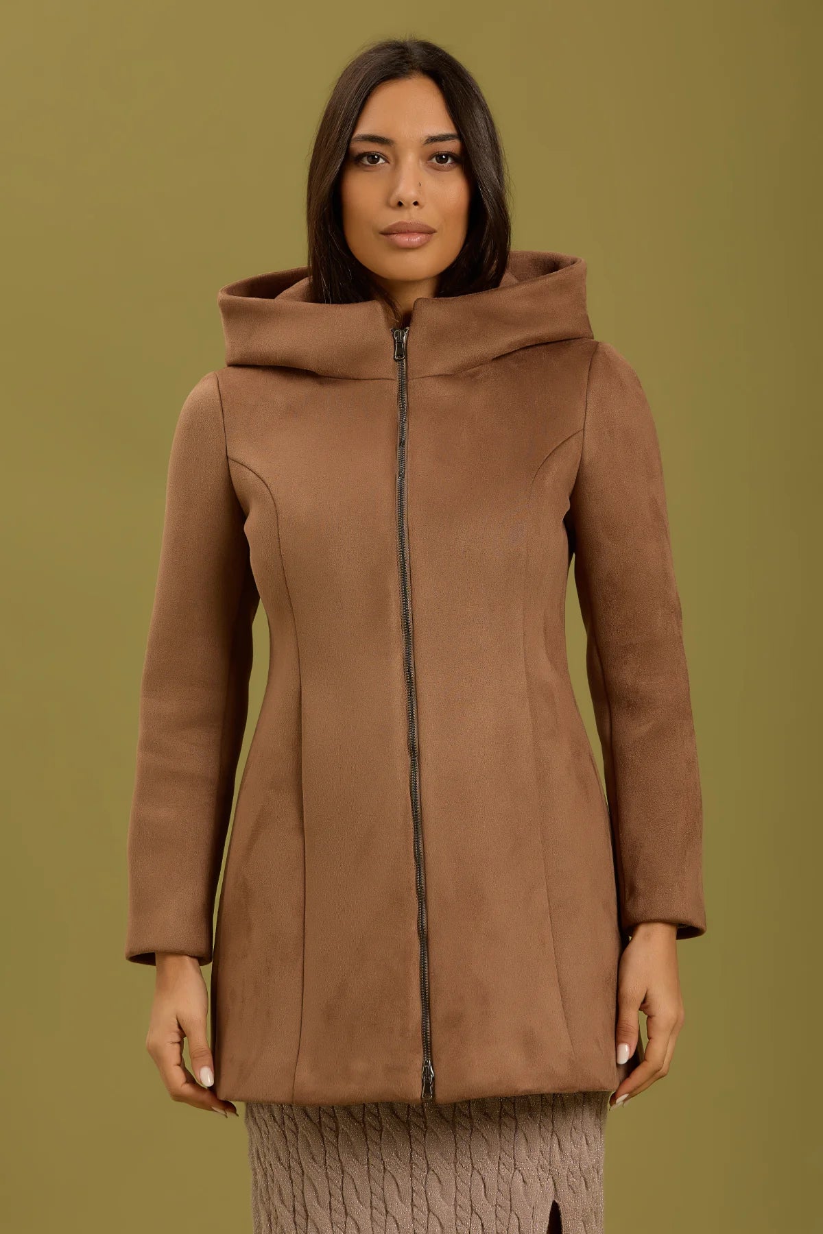 Cappotto Victor midi con zip