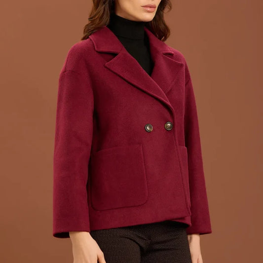 Cappotto corto doppiopetto