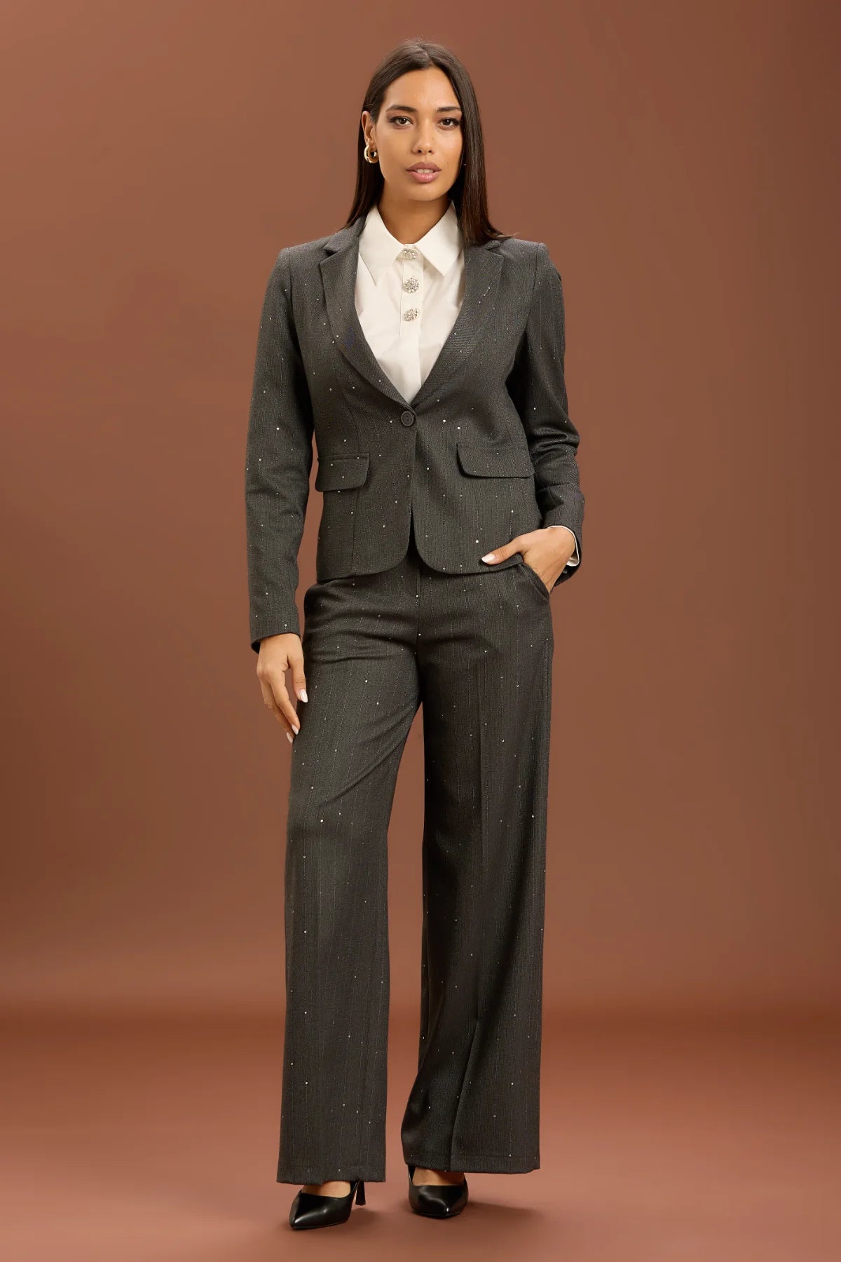 Camicia dettaglio bottoni - Panna