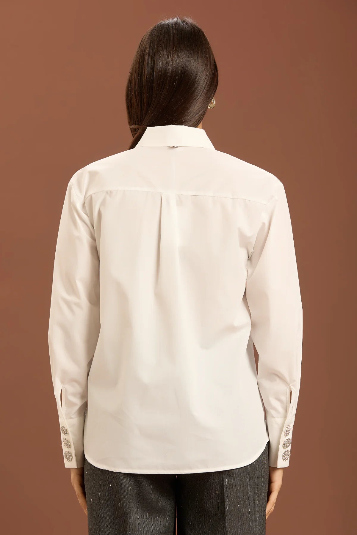Camicia dettaglio bottoni - Panna