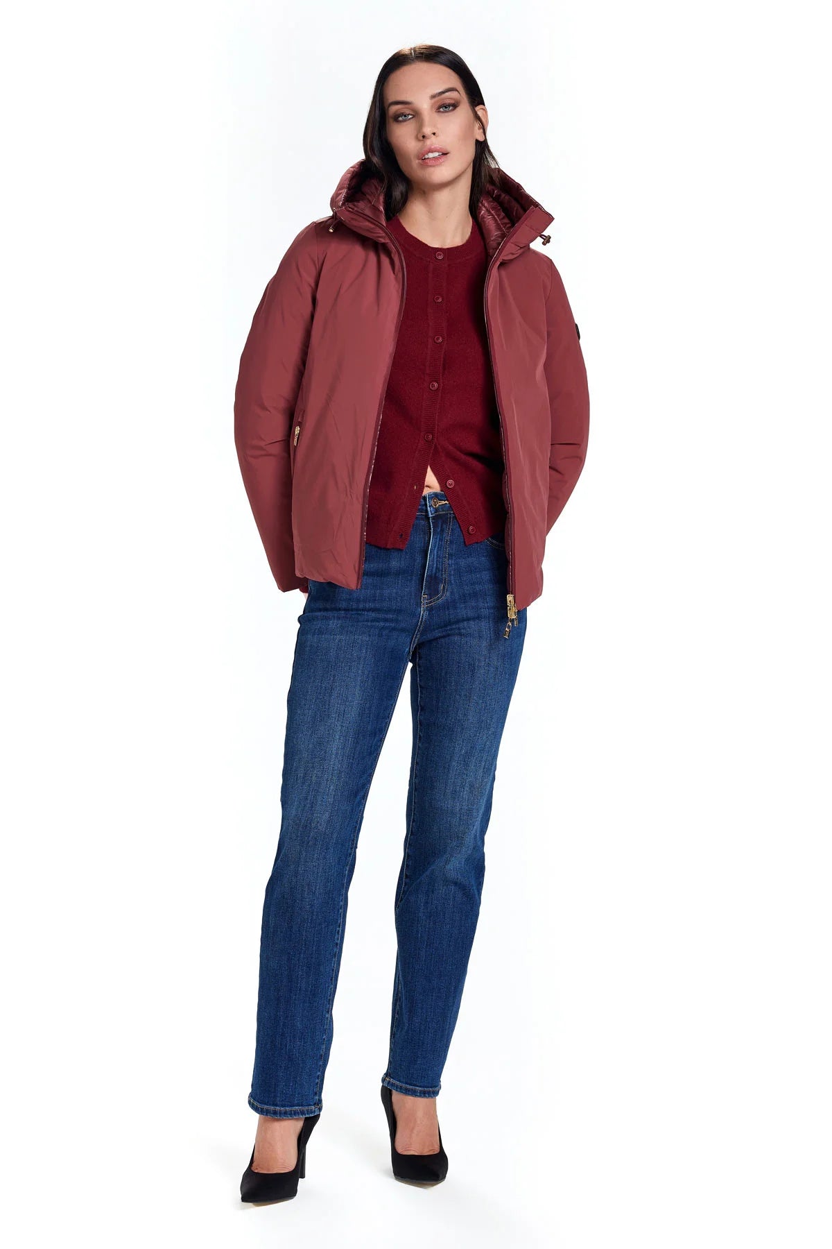 Giubbino corto softshell reversibile