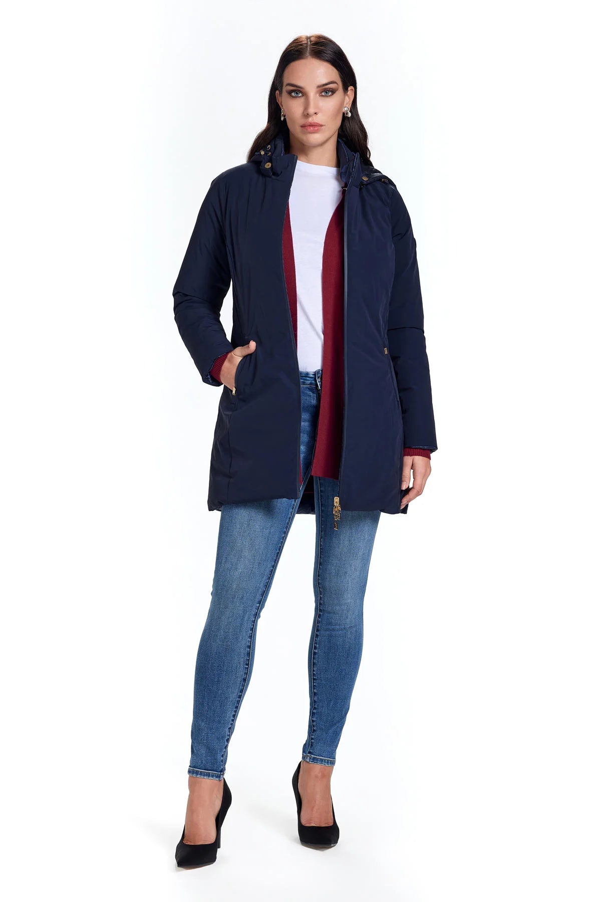Giubbino reversibile lungo Take.Two