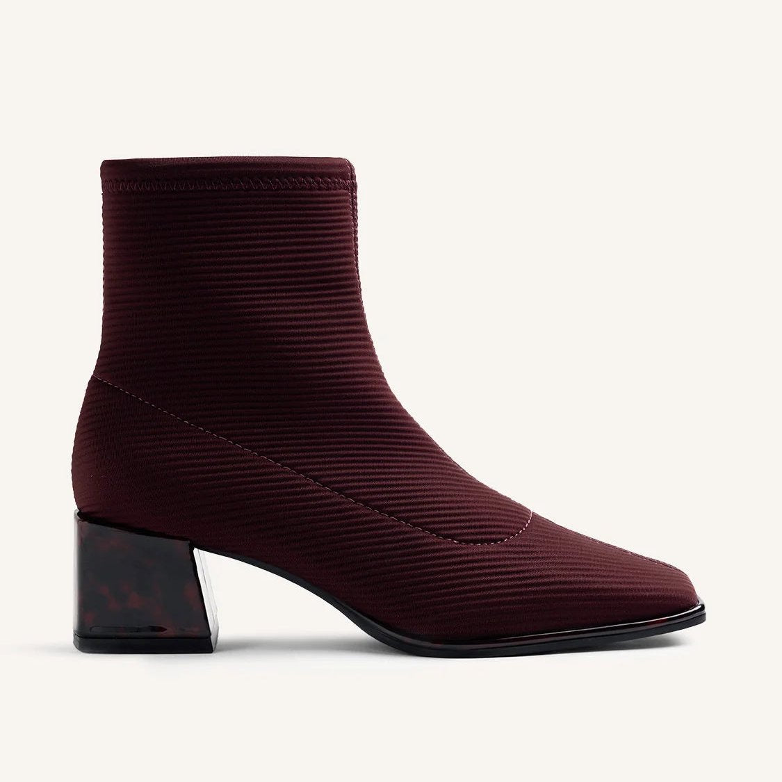 Stivaletto elastico bordeaux