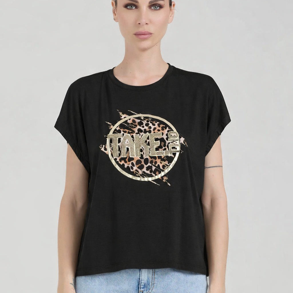 T-shirt stampa animalier