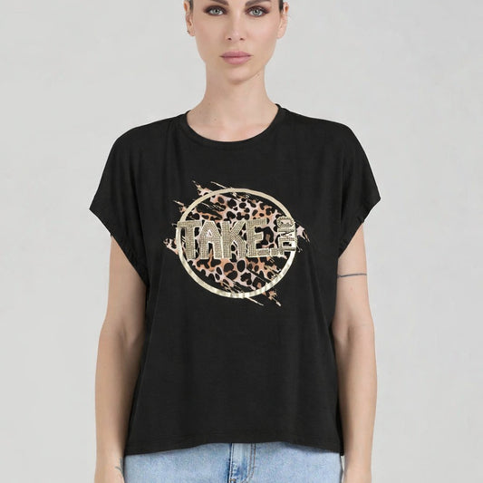 T-shirt stampa animalier