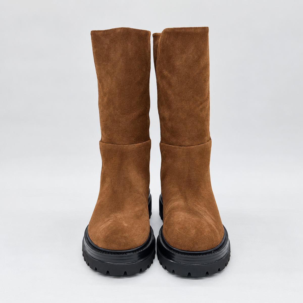 Stivale FANNY in suede camel