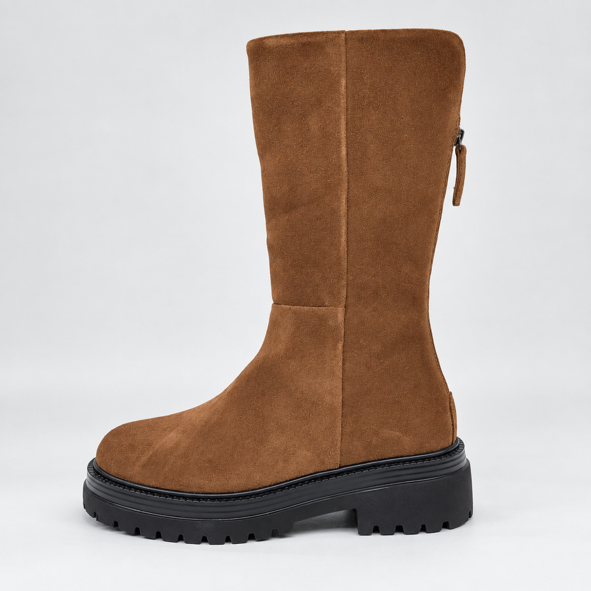 Stivale FANNY in suede camel