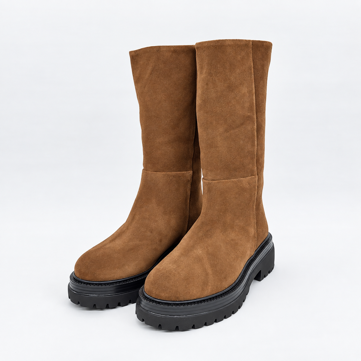 Stivale FANNY in suede camel