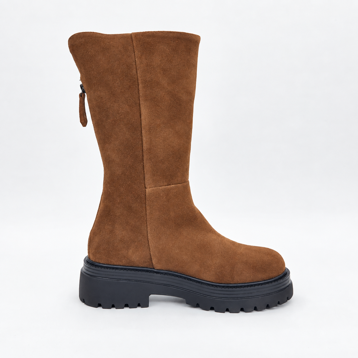 Stivale FANNY in suede camel