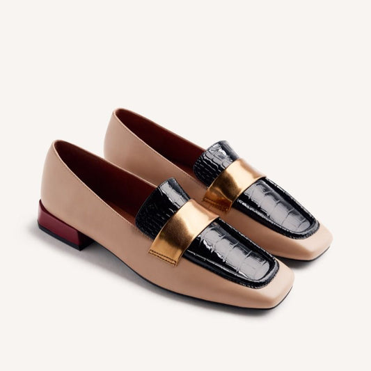 Mocassino contrast cocco