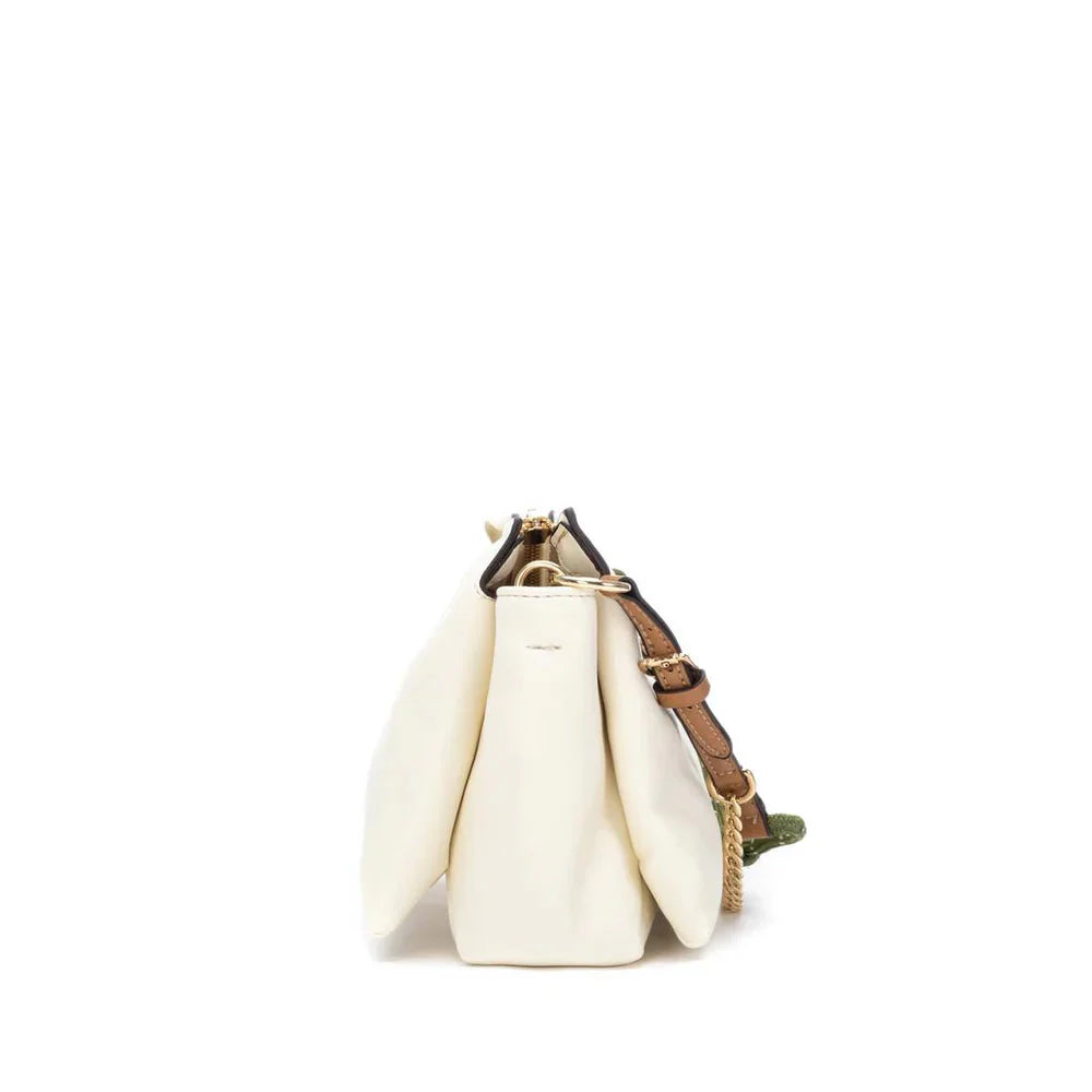 Borsa a spalla con tracolla - Avorio