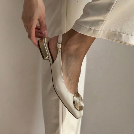 Scarpa Slingback con Tacco basso