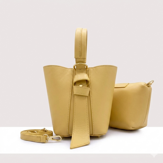 Borsa PERLA giallo deserto