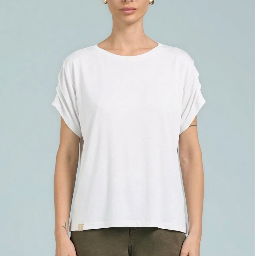 T-shirt in modal - Bianco