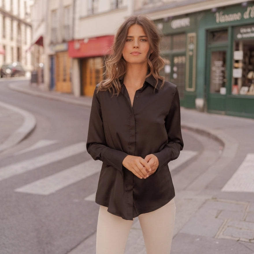 Camicia in raso