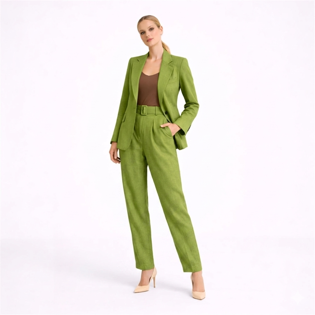 Pantaloni Vita lino e viscosa