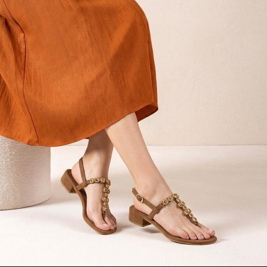 Sandali infradito suede