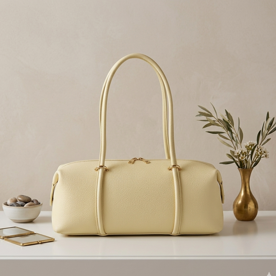 Borsa bowling ALBA - Butter yellow