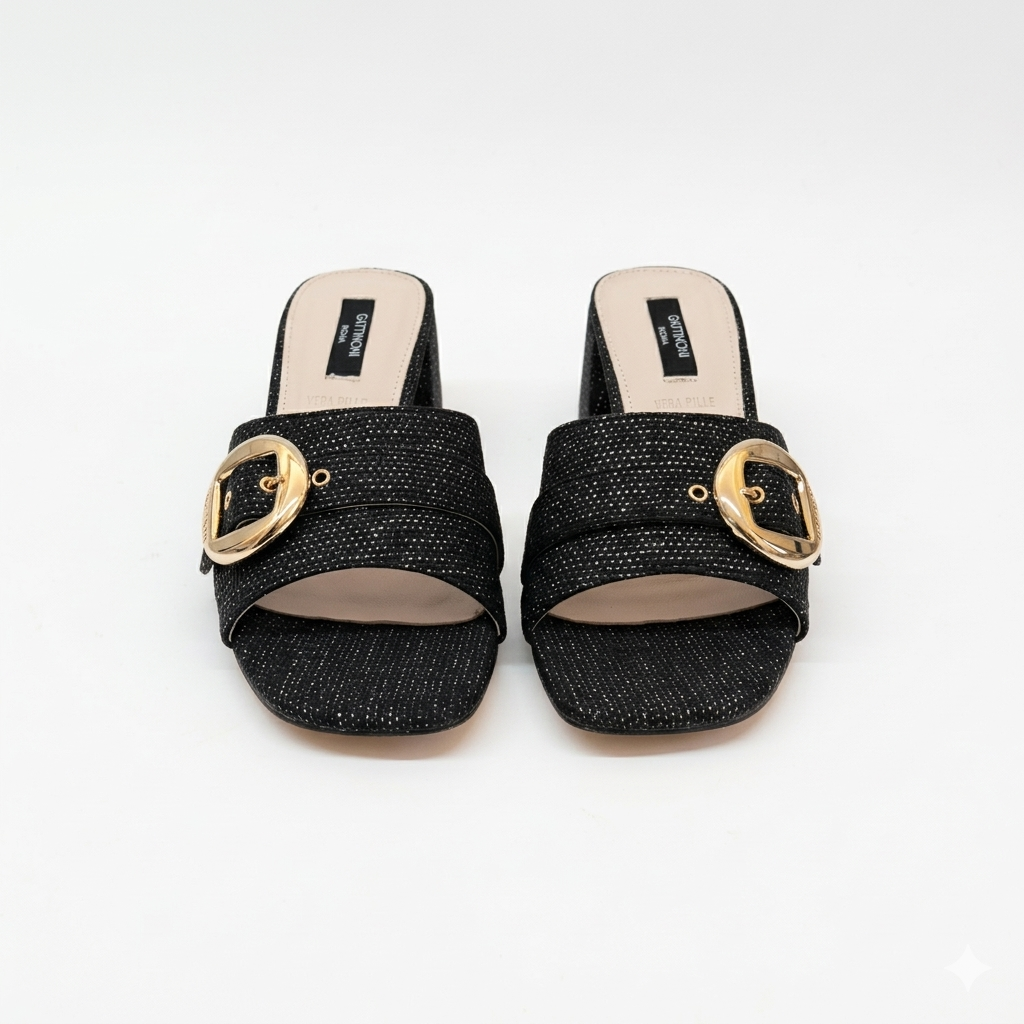 Mules in canvas Gattinoni