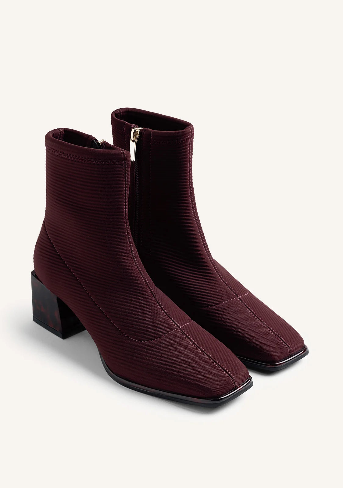 Stivaletto elastico bordeaux