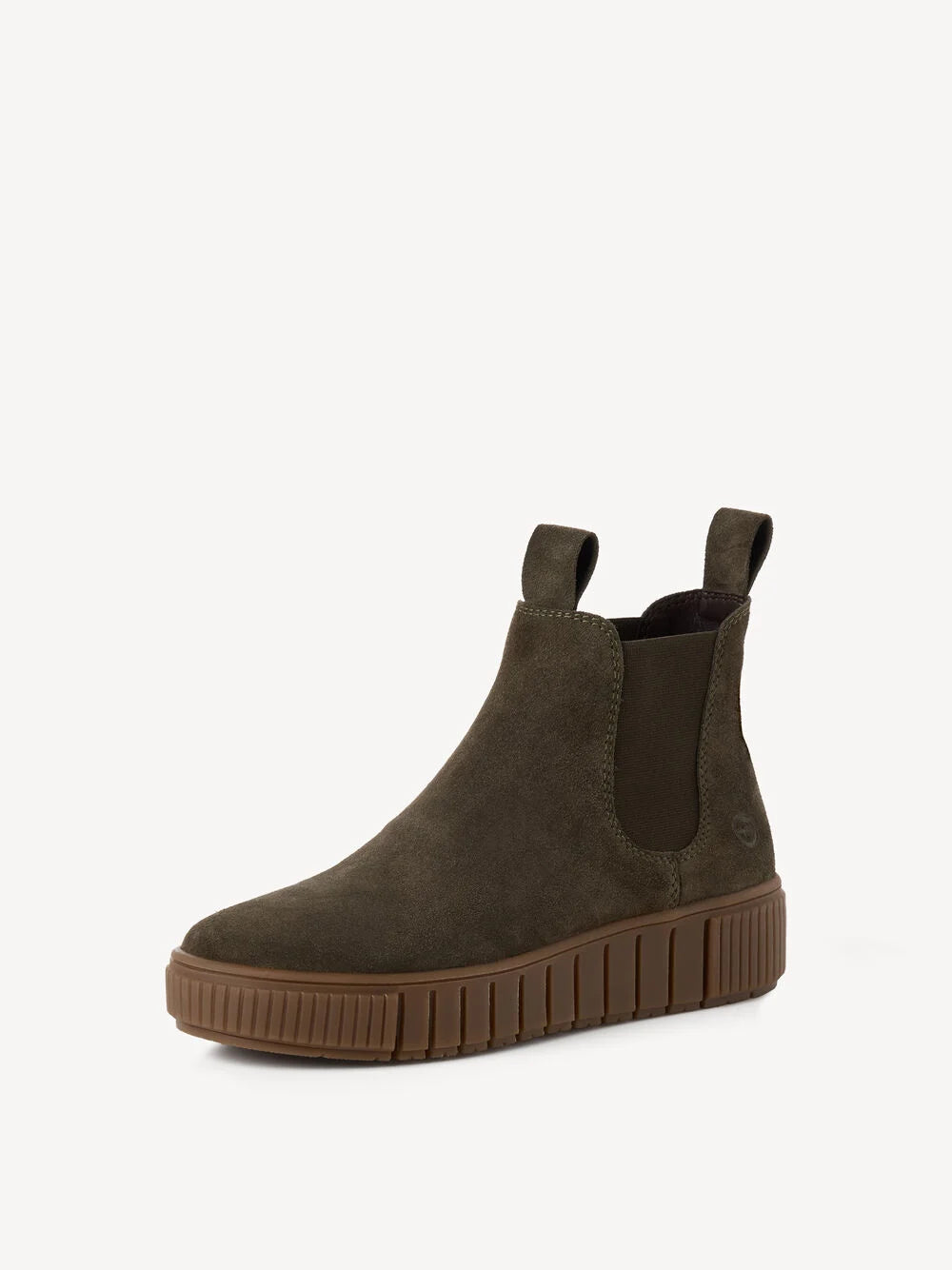 Chelsea in suede oliva