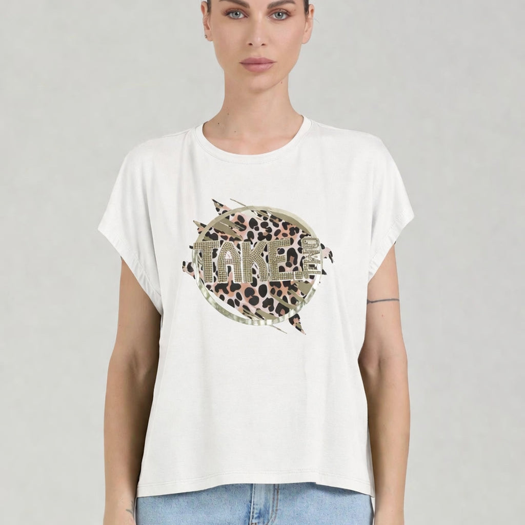 T-shirt stampa animalier