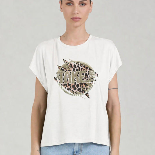 T-shirt stampa animalier