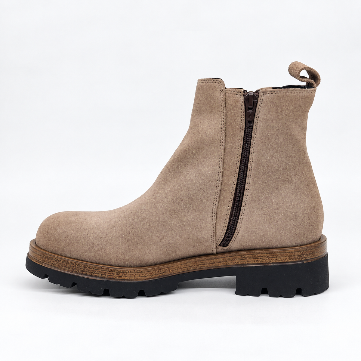 Chelsea in suede taupe
