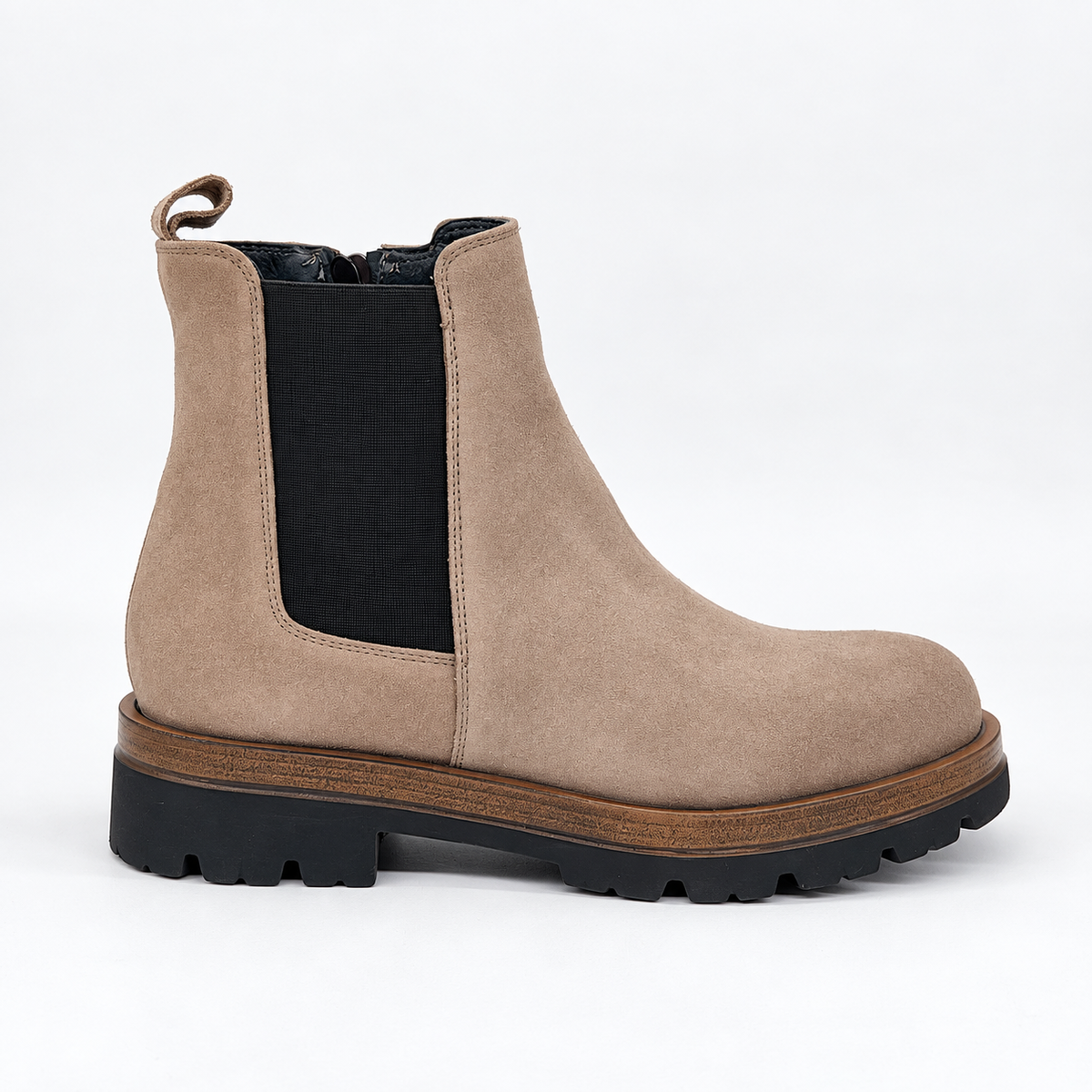 Chelsea in suede taupe