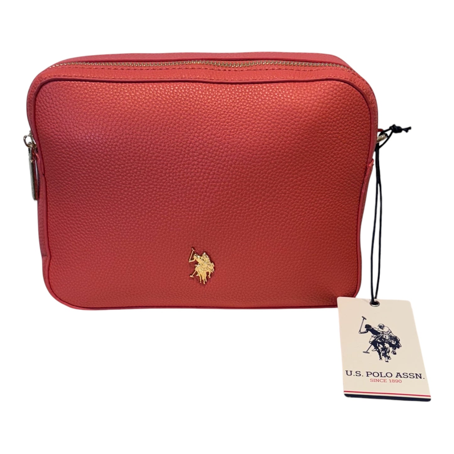 Borsa U.S. Polo Assn in pelle a tracolla con doppia zip